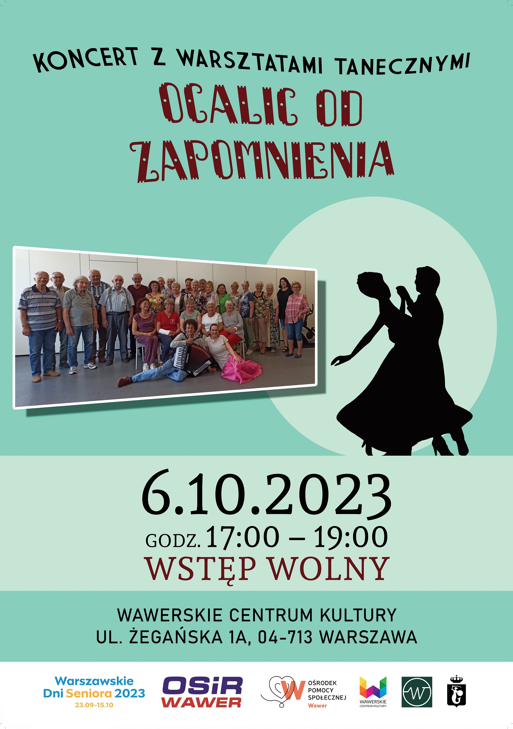 plakat zapraszajacy na koncert Ocalić od zapomnienia, 6.10.23